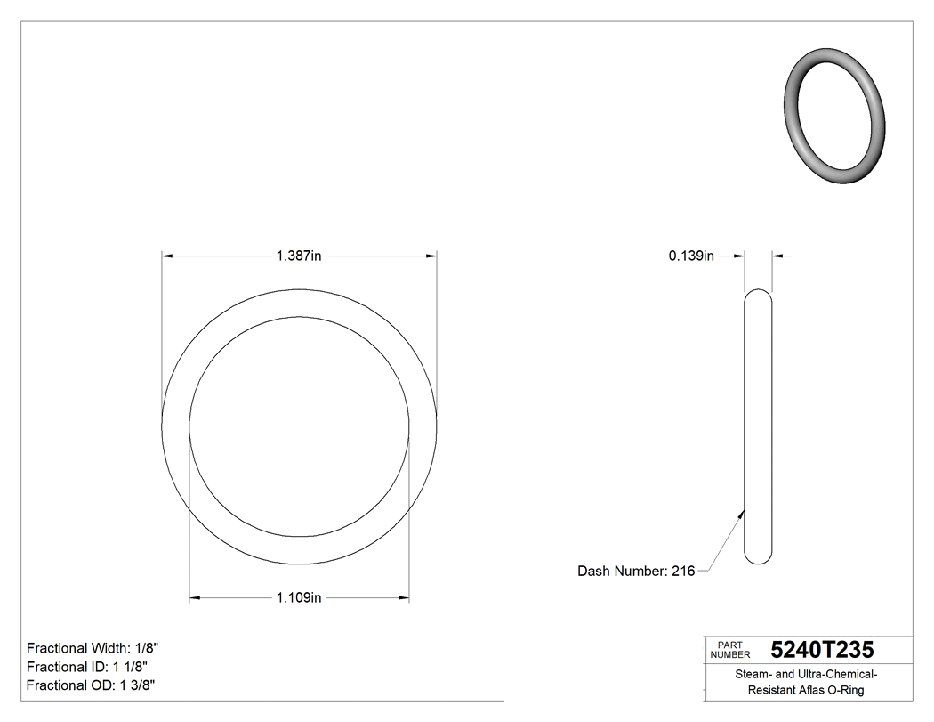 Technical drawing - 5240T235